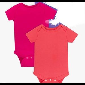 Lamaze Organic Baby Baby Girls Short Sleeve Cotton Bodysuit, Snap Closure